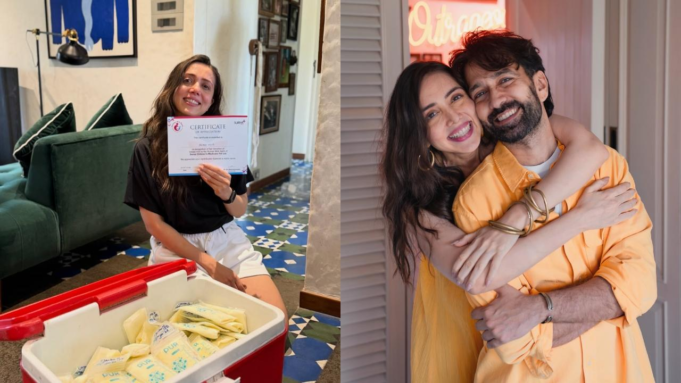 La esposa de Nakuul Mehta, Jankee Parekh, dona 90 paquetes de leche materna almacenada para bebés de la UCIN