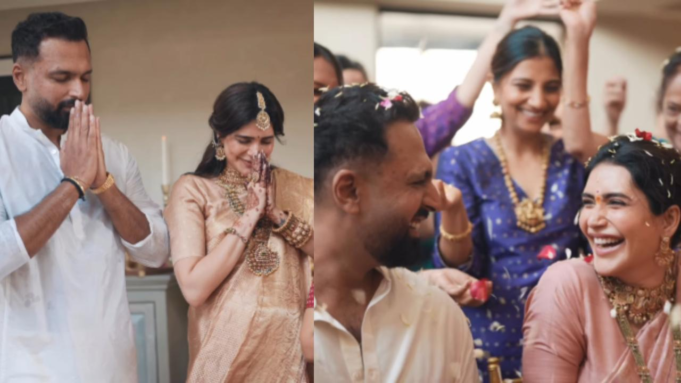 La futura mamá Karishma Tanna comparte imágenes del baby shower tradicional de Tulu