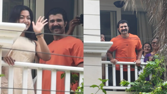 Gran multitud se reúne frente a la casa del actor para celebrar, mira