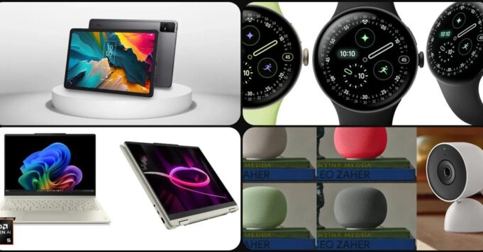 Pestañas TCL NXTPAPER, Pixel Watch 4, Lenovo Yoga 7a y más