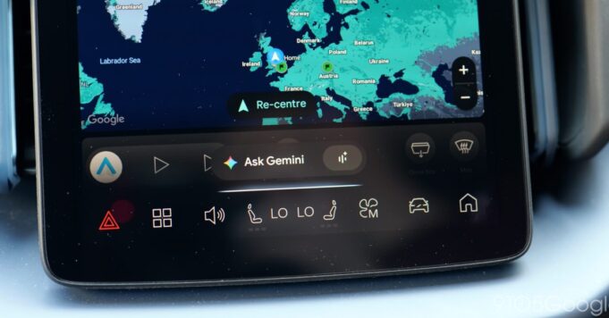 Gemini comienza a implementarse en vehículos Android Automotive existentes