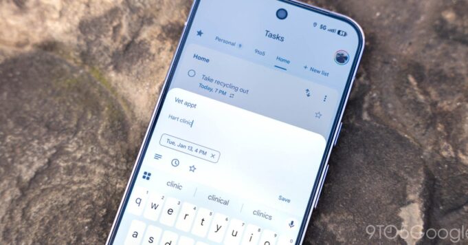 Google Tasks lanza el rediseño del widget Material 3 Expressive (U)