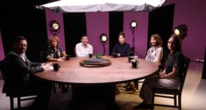 Panel de diseño de vestuario de mesas redondas artesanales – Ver