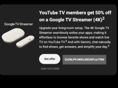 Los suscriptores de YouTube TV pueden obtener un 50% de descuento en Google TV Streamer