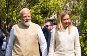 La primera ministra italiana, Giorgia Meloni, felicita a Narendra Modi por su mandato récord
