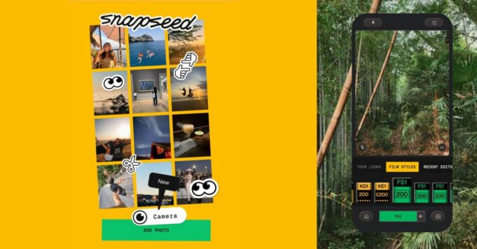 La cámara Snapseed en Android agrega líneas de cuadrícula y niveles
