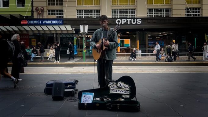 Los músicos callejeros de Melbourne