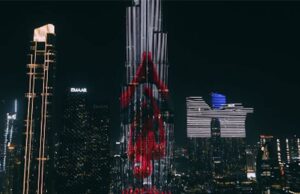 Spider-Man: Brand New Day ilumina el Burj Khalifa antes de su proyección en Dubái