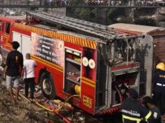 Mujer herida tras el derrumbe de una casa en ruinas en Mankhurd