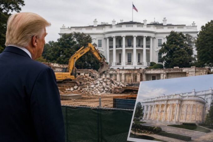 Tribunal ordena detener el salón de baile de Trump en la Casa Blanca