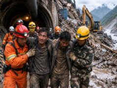 Milagro en Nepal: rescatan con vida a dos trabajadores atrapados durante nueve días en un túnel tras las devastadoras inundaciones