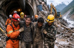 Milagro en Nepal: rescatan con vida a dos trabajadores atrapados durante nueve días en un túnel tras las devastadoras inundaciones