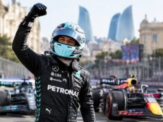 George Russell gana el Gran Premio de Azerbaiyán tras contener a Verstappen en un final de infarto
